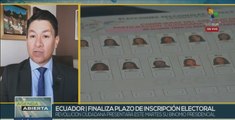 Candidaturas para comicios en Ecuador presenta dos tendencias políticas definidas