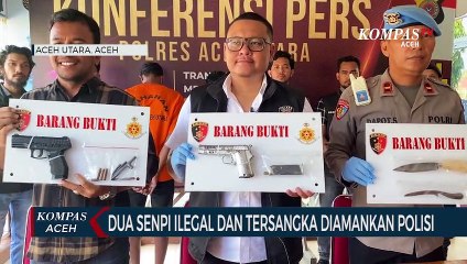 Dua Senpi Ilegal dan Tersangka Diamankan Polisi