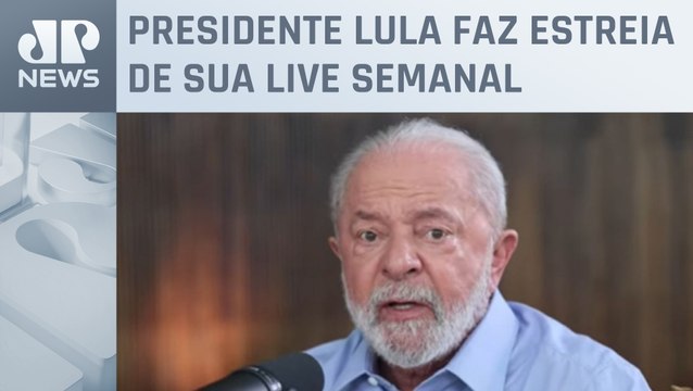 Com audiência tímida, Lula estreia live semanal e fala sobre começo do governo e projetos futuros