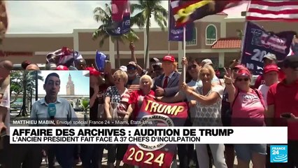 Donald Trump devant la justice à Miami : l'ex-président fait face à 37 chefs d'inculpation