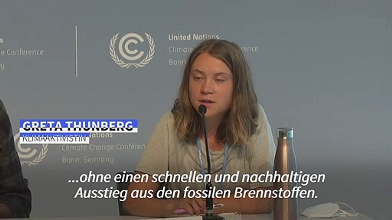 Greta Thunberg drängt zu raschem Ende der fossilen Brennstoffe