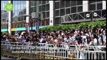 Chinese fans' epic reception for Messi ahead of friendly against Australia