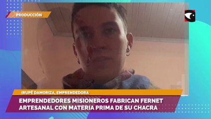 Irupé Damoriza, emprendedora, contó que empezaron hace un año con la producción del fernet misionero