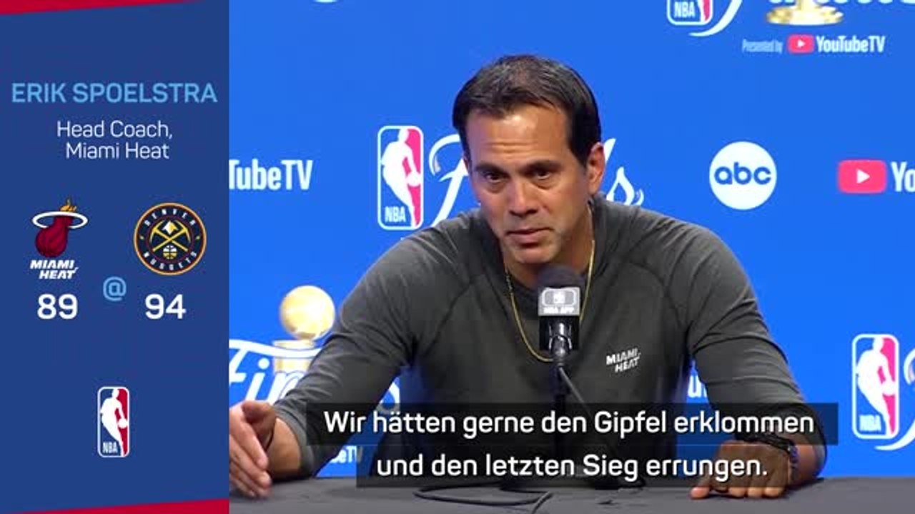 Spoelstra: 'Man muss den Hut vor ihnen ziehen'