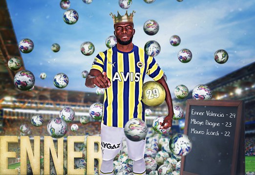 ¿Cuántos goles hizo Enner Valencia esta temporada con el Fenerbahce?