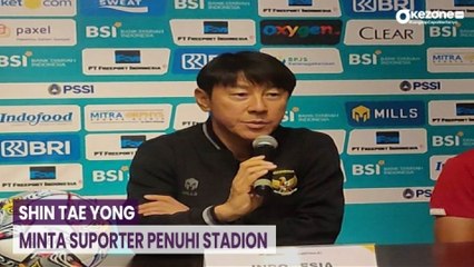 Jelang FIFA Match Day Lawan Palestina, Shin Tae Yong Minta Suporter Penuhi Stadion