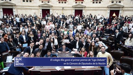 El colegio Illia ganó el primer premio de "Liga Debate"