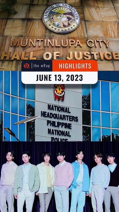 Rappler's highlights: Leila De Lima, PNP shabu scandal, BTS 10 year anniversary | The wRap | June 13, 2023