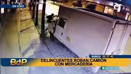 ¡Nuevo asalto con peine! Roban camión lleno de mercadería
