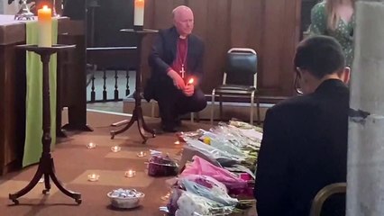 Nottingham students gather for vigil at St James church to commemorate victims of Nottingham attacks.