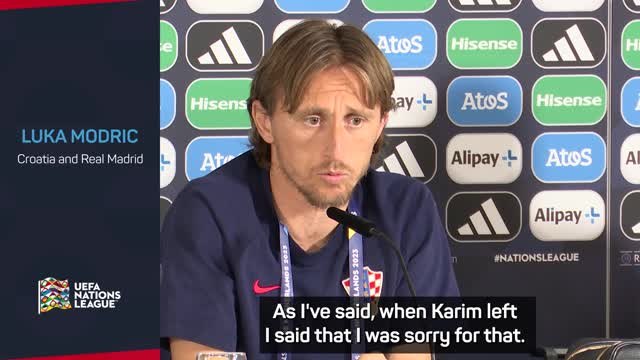 'Really bad' for Madrid to lose Benzema - Modric