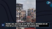 Muere una anciana de 87 años en el incendio de un piso en la calle Muntaner de Barcelona
