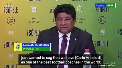 Ancelotti 'one of the best managers in the world', says Brazilian football president