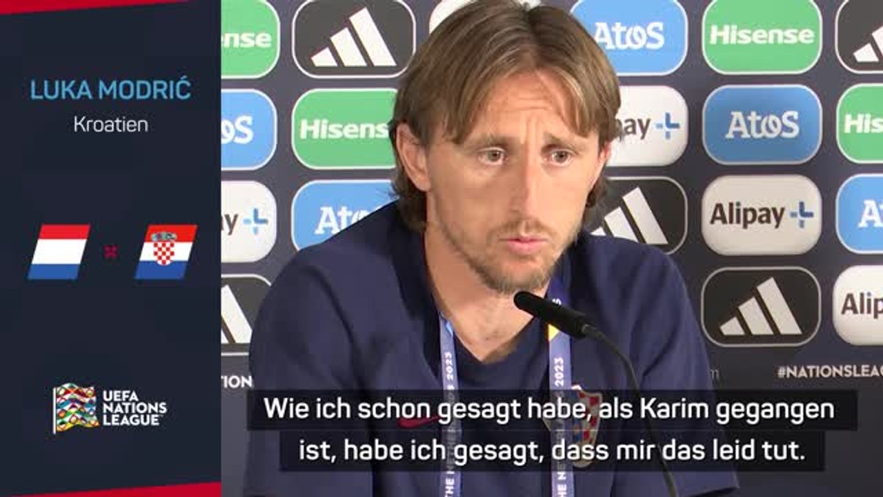 Modric: "schade" für madrid, benzema zu verlieren