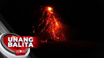 Mabagal na paglabas ng lava, muling na obserbahan sa Bulkang Mayon | UB