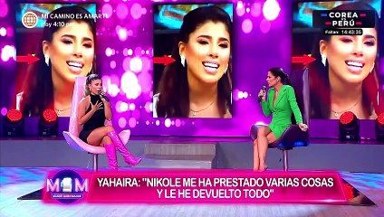 Yahaira Plasencia pide disculpas a Nicole Akari, pero aclara “Ni siquiera sé si los aretes son de diamantes o no”