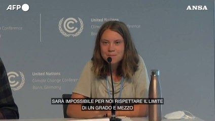 Greta Thunberg: "Prioritario eliminare i combustibili fossili"