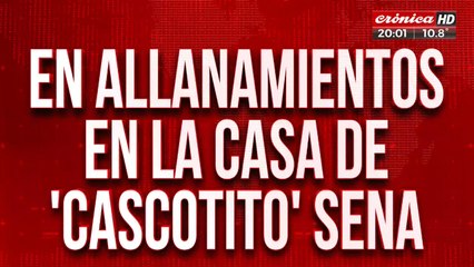 En allanamientos en la casa de "Cascotito" Sena encontraron sierra de carnicero