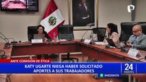 Katy Ugarte se presentó ante Ética y negó haber recortado sueldo a sus trabajadores