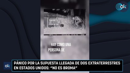 Pánico por la supuesta llegada de dos extraterrestres en Estados Unidos: "No es broma"
