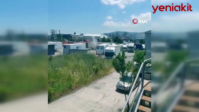 İstanbul'da hortum paniği! O anlar kameraya böyle yansıdı