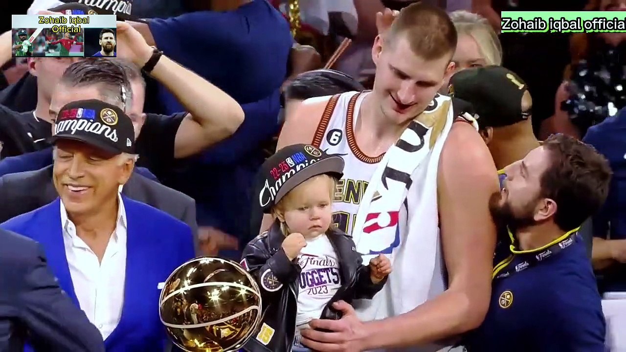 NBA 2023 Trophy presentation Ceremony Denver Nuggets champions