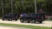 Watch: Trump departs Doral golf club for arraignment at Miami courthouse