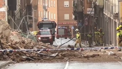 Derrumbe de un edificio de cinco plantas en Teruel