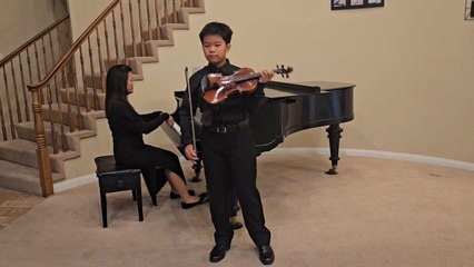 Aaron Nguyen - violin, Concert in b minor 1st movement Oskar Rieding