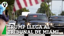 Donald Trump llega a la Corte Federal de Miami para el juicio de Mar-a-Lago