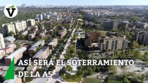 Así quedaría el soterramiento de la A5 que ha proyectado el Ayuntamiento de Madrid