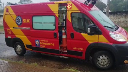 Motociclista fratura a clavícula após sofrer queda no Alto Alegre