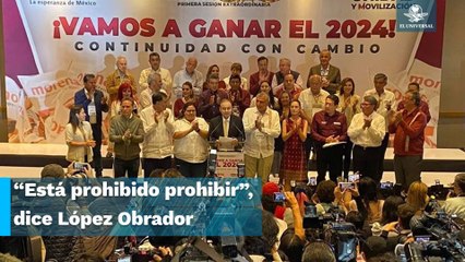 “El que quiera ir con Loret que vaya”: AMLO a aspirantes de Morena