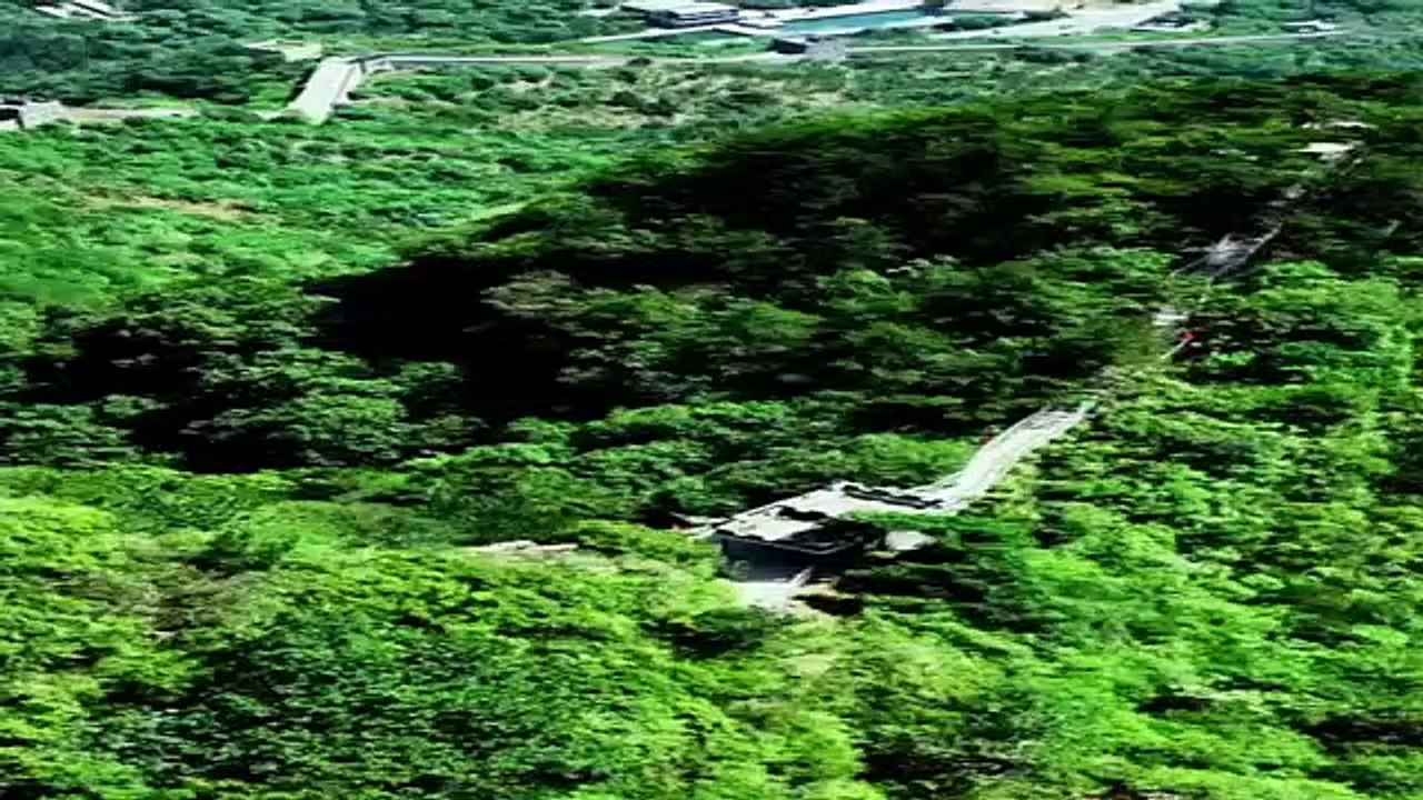 Vue aérienne de la section Huangyaguan de la Grande Muraille de Chine