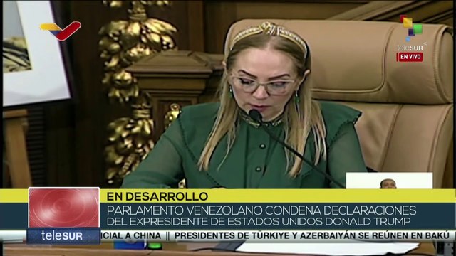 Asamblea Nacional de Venezuela condena declaraciones del expresidente de Estados Unidos Donald Trump
