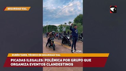 Picadas ilegales, polémica por grupo que organiza eventos clandestinos