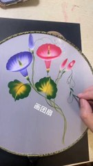 Make Flower With Oil Paint On Frame