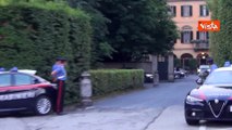 Meloni, Salvini e La Russa lasciano villa San Martino dopo l'omaggio a Berlusconi