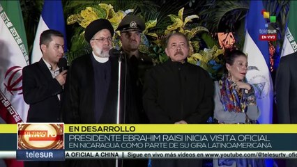 Pdte. Ebrahim Raisi reconoce valentía del pueblo de Nicaragua ante acciones del imperialismo