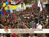 Pueblo caraqueño respalda políticas del Presidente Nicolás Maduro