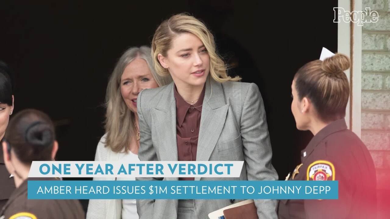 Amber Heard Pays Johnny Depp $1 Million Settlement 1 Year After Trial, Depp to Donate It to 5 Charities