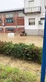 Reggio Emilia, il video della bomba d'acqua a Casalgrande