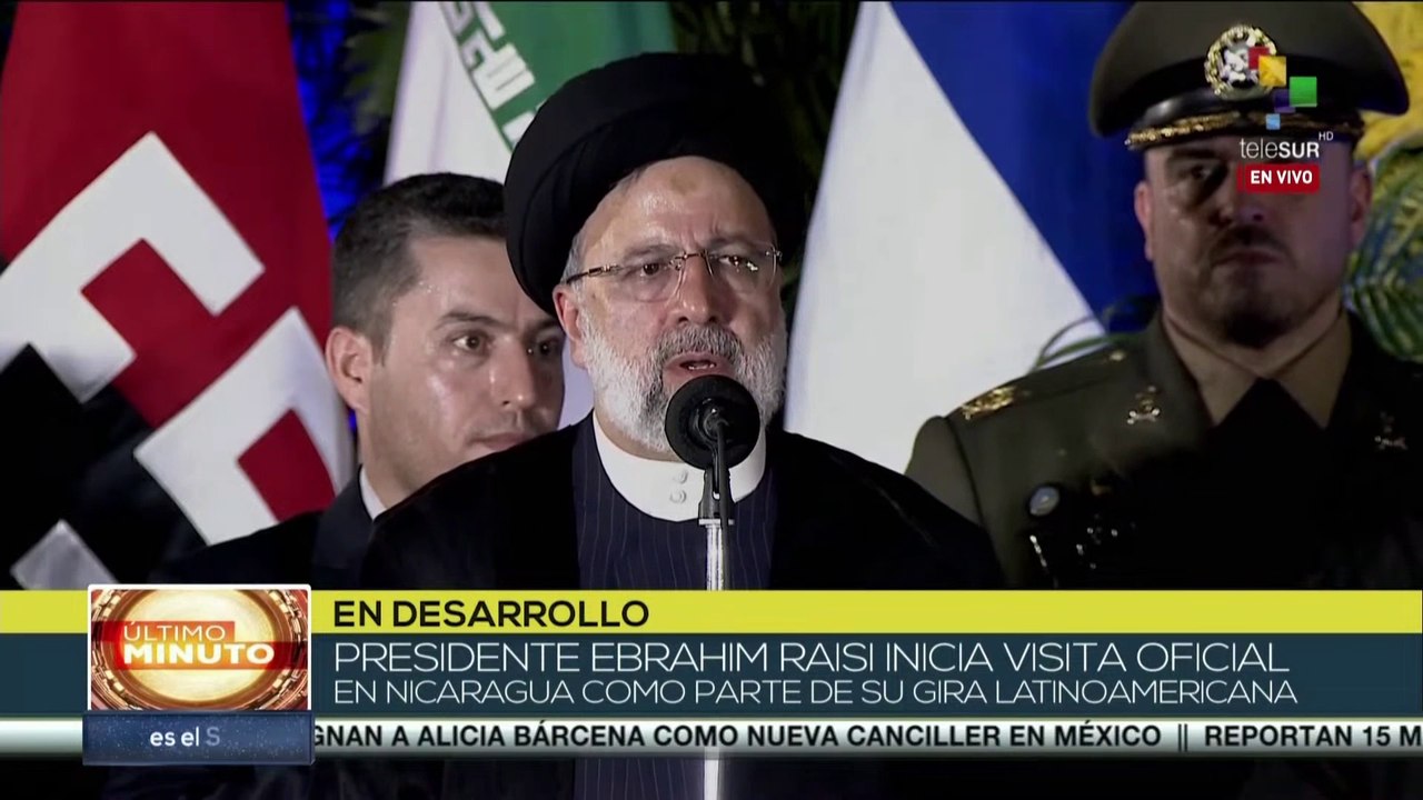 Presidente Ebrahim Raisi rinde homenaje al heroico pueblo de Nicaragua