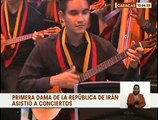 Primera Dama de la República de Irán asistió a concierto de coros y orquesta infantiles de Venezuela