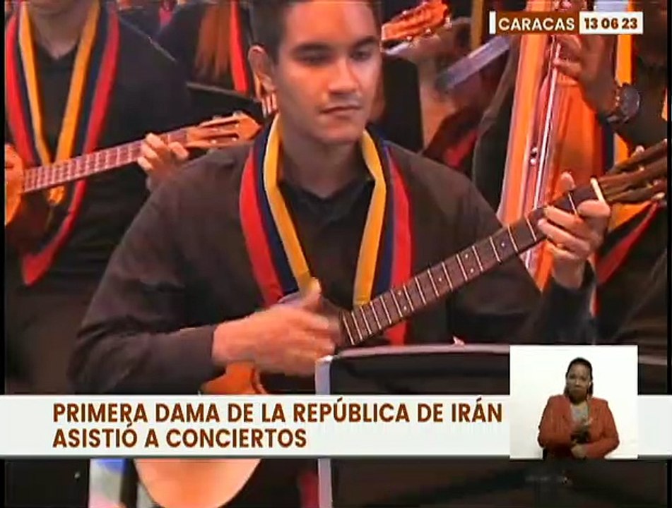 Primera Dama de la República de Irán asistió a concierto de coros y orquesta infantiles de Venezuela