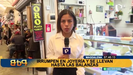 Robo en Magdalena: asaltan joyería y se llevan productos valorizados en S/10 mil