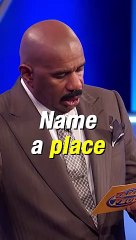 Family Feud - Puzzling answer makes Steve Harvey collapse!