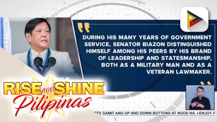 PBBM, nagpaabot ng pakikiramay sa naulilang pamilya ni dating Sen. Rodolfo Biazon