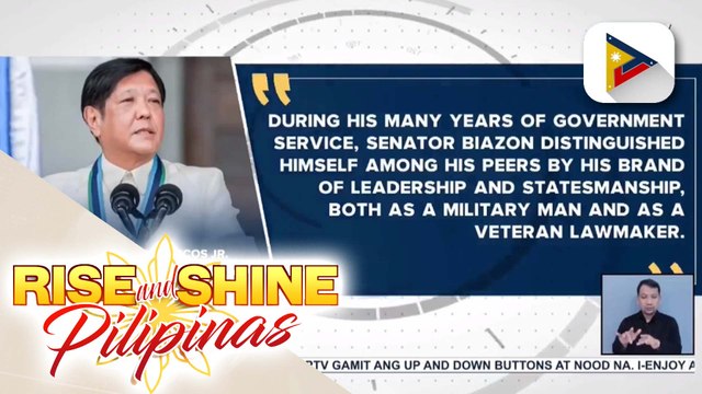 PBBM, nagpaabot ng pakikiramay sa naulilang pamilya ni dating Sen. Rodolfo Biazon