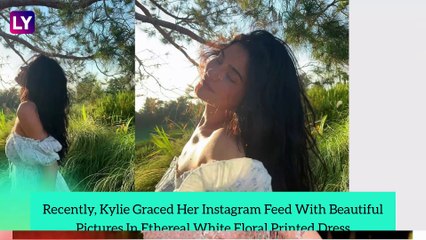 Kylie Jenner Embraces The Summer Trend In White Floral Printed Dress